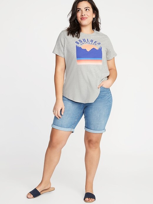 Image number 3 showing, EveryWear Plus-Size Graphic Tee