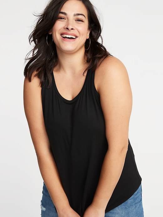 Image number 4 showing, Luxe Plus-Size Space-Dye Swing Tank