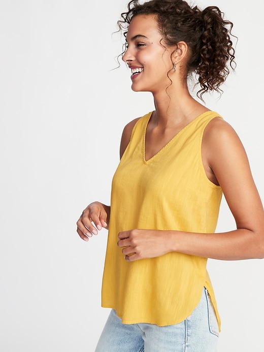 Image number 4 showing, Sleeveless V-Neck Top for Women