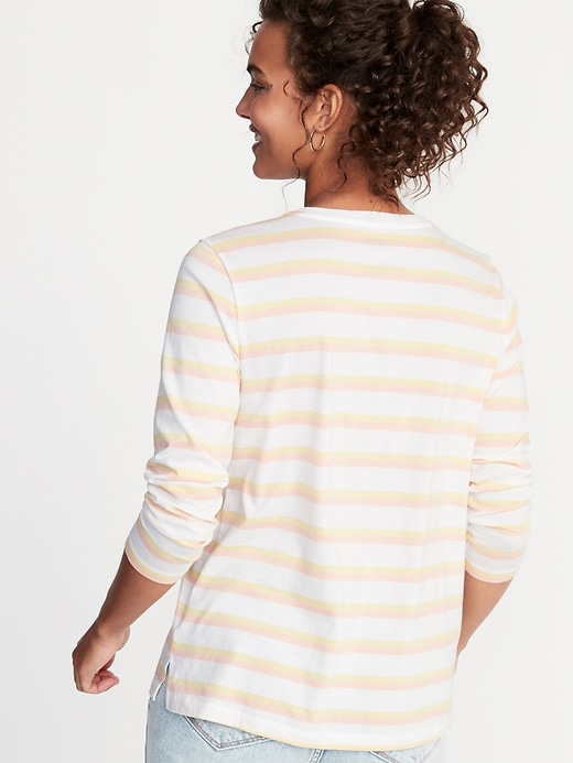 Image number 2 showing, Relaxed Striped Tee for Women