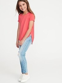 View large product image 3 of 3. Jersey Tulip-Hem Tunic Tee for Girls