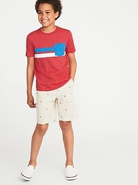 View large product image 3 of 3. Color-Blocked Chest-Stripe Pocket Tee For Boys