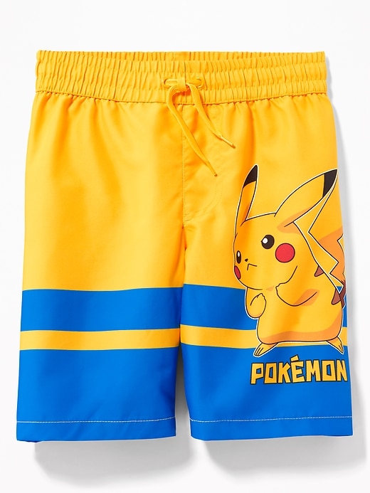 View large product image 1 of 2. Licensed Pop-Culture Swim Trunks for Boys