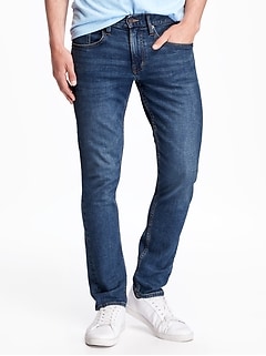 fleece lined skinny jeans mens