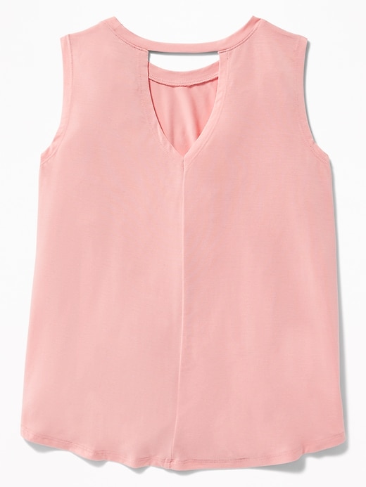 View large product image 2 of 3. Sleeveless Tie-Front Top for Girls