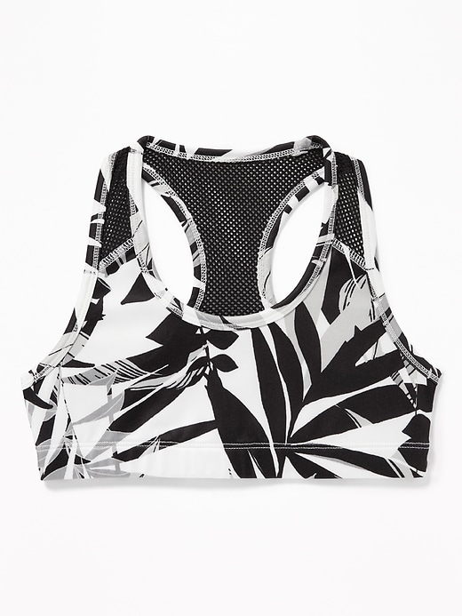 View large product image 1 of 1. Graphic Go-Dry Mesh-Racerback Sports Bra for Girls