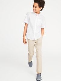 View large product image 3 of 3. Uniform Oxford Stretch Shirt For Boys