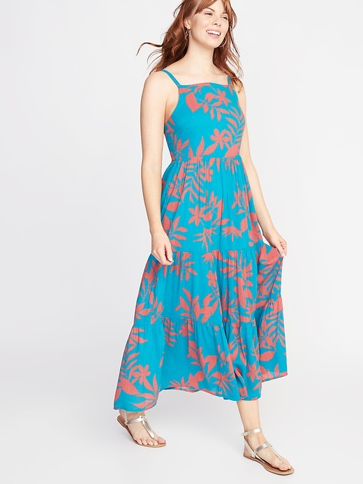 View large product image 1 of 2. Tiered Fit & Flare Maxi for Women
