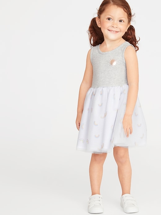 View large product image 1 of 1. Printed Tutu Tank Dress for Toddler Girls