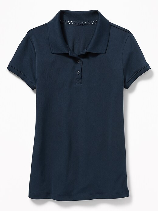 View large product image 1 of 3. Uniform Moisture-Wicking Polo for Girls