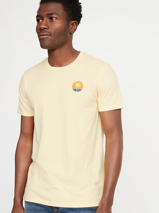 Soft-Washed Embroidered Graphic Tee for Men | Old Navy