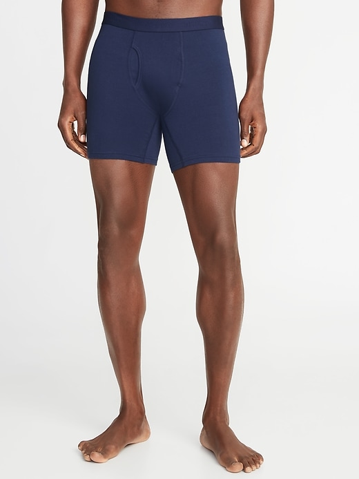 Soft-Washed Built-In Flex Boxer Briefs Underwear 3-Pack for Men -- 6.25-inch inseam