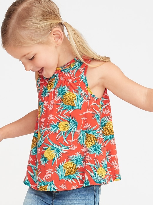 View large product image 1 of 1. Printed A-Line Top for Toddler Girls