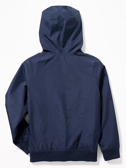 View large product image 2 of 3. Hooded Uniform Windbreaker Jacket For Boys