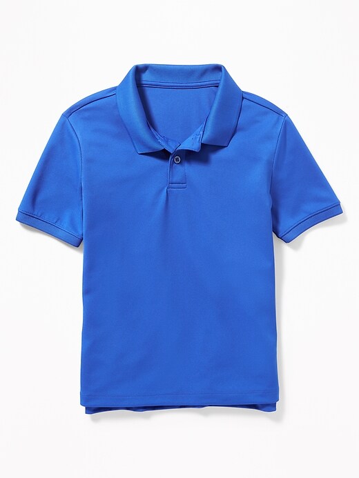 View large product image 1 of 3. Moisture-Wicking Uniform Polo for Boys