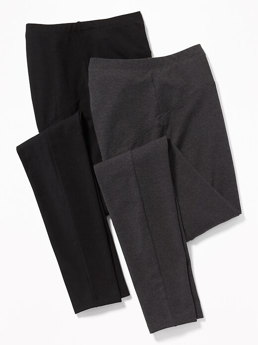 View large product image 1 of 3. Maternity Full-Panel Leggings 2-Pack