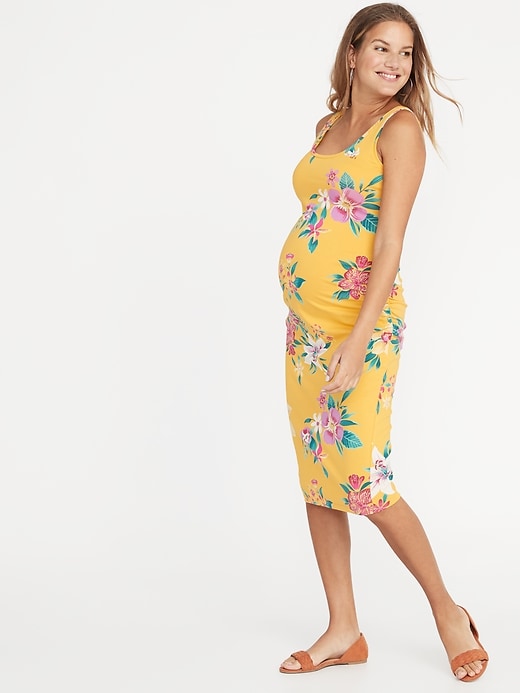 View large product image 1 of 1. Maternity Bodycon Tank Dress