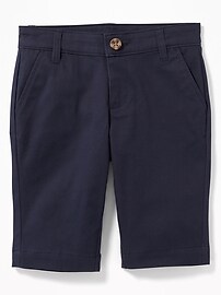 View large product image 3 of 3. Uniform Skinny Twill Bermudas for Girls