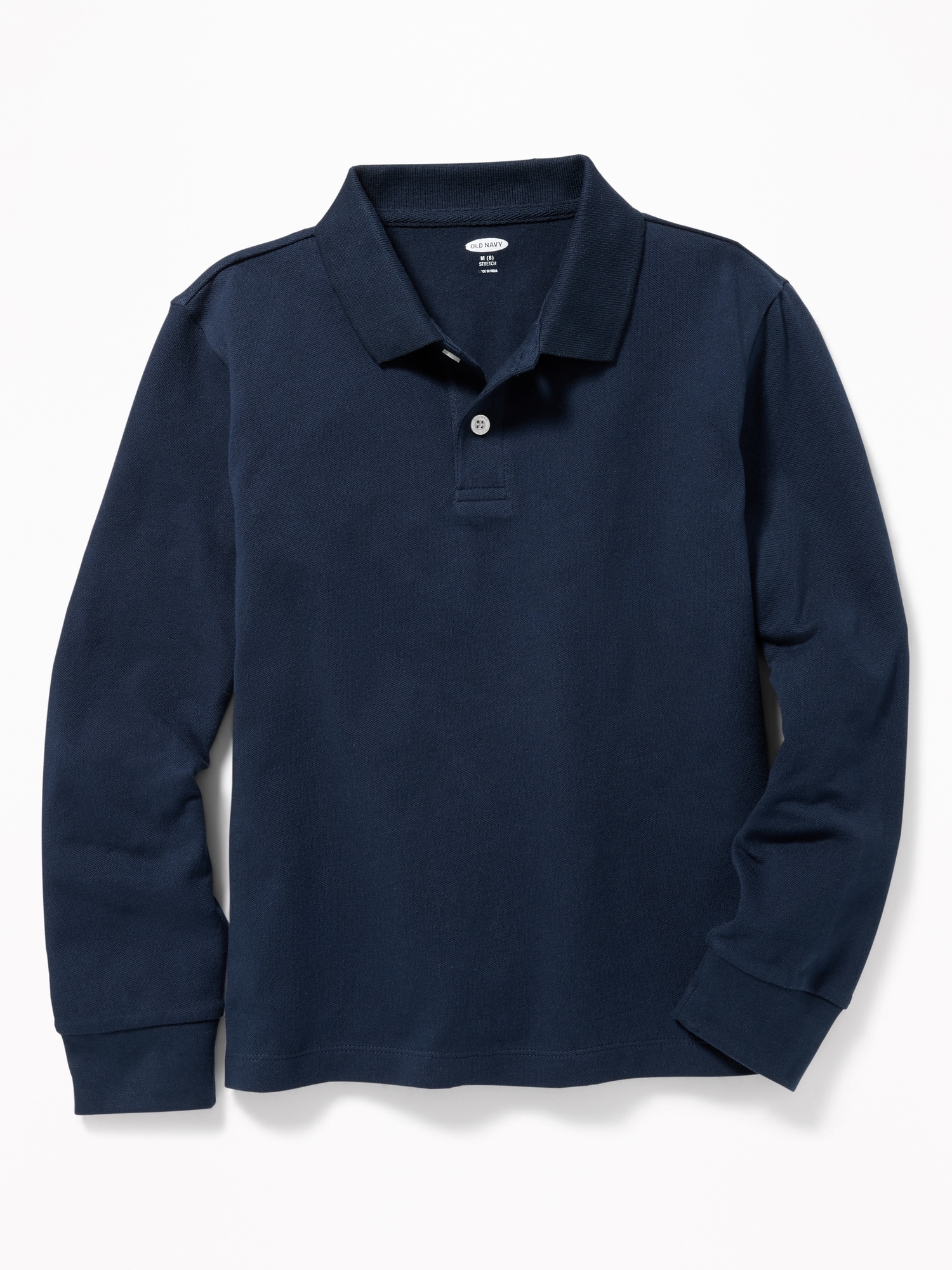 Old Navy School Uniform Long-Sleeve Polo Shirt for Boys blue. 1