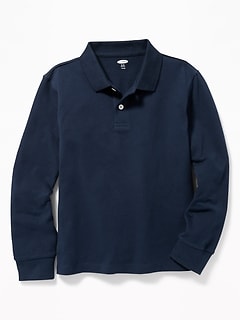 old navy men's long sleeve polo shirts