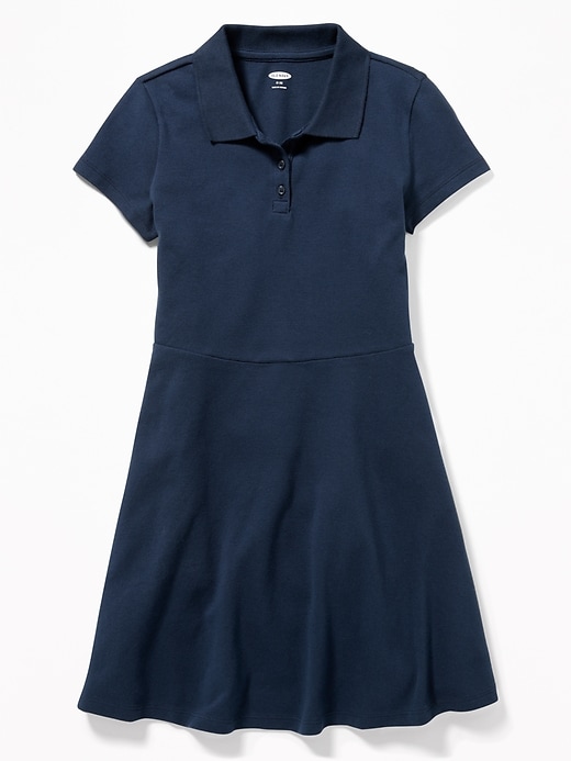 View large product image 1 of 3. Uniform Pique Polo Dress for Girls
