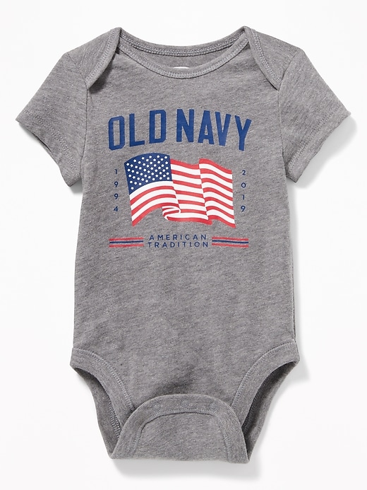 View large product image 1 of 1. 2019 Flag-Graphic Bodysuit for Baby