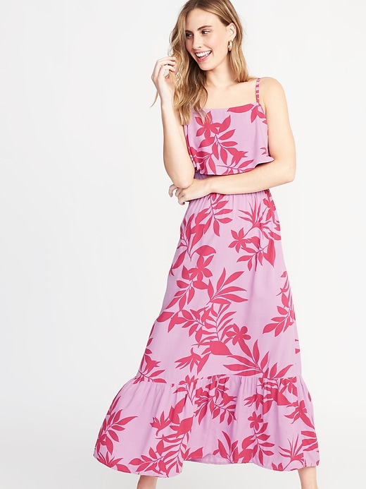 Image number 1 showing, Ruffle-Tiered Waist-Defined Maxi for Women