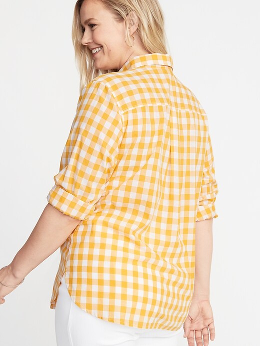 Image number 2 showing, Patterned No-Peek Plus-Size Classic Shirt