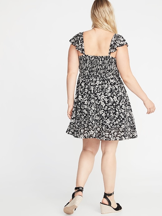Image number 2 showing, Ruffled Fit & Flare Plus-Size Cami Dress