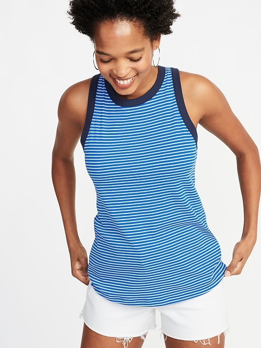 Slim-Fit High-Neck Tank for Women | Old Navy
