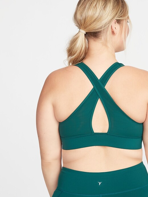 Image number 2 showing, Medium Support High-Neck Plus-Size Sports Bra