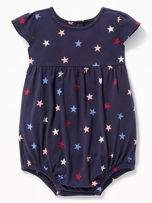 View large product image 1 of 1. Printed Jersey Bubble One-Piece for Baby