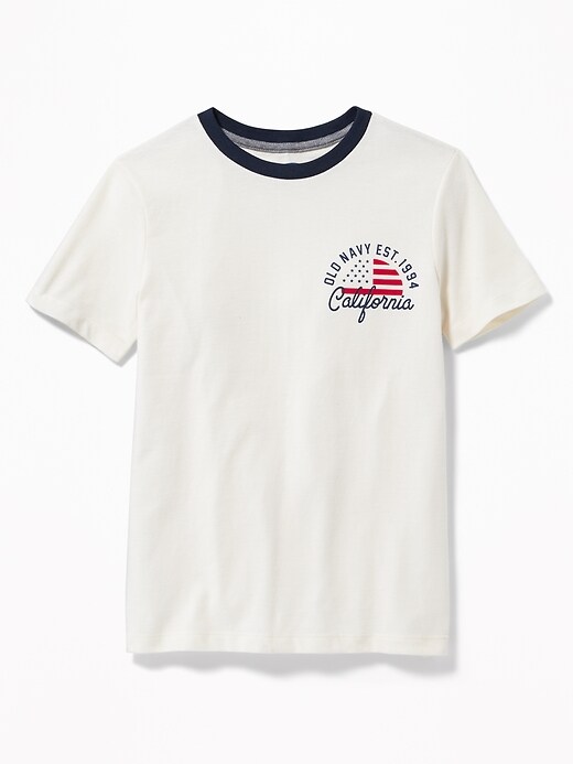 View large product image 1 of 2. Logo-Graphic Crew-Neck Tee For Boys
