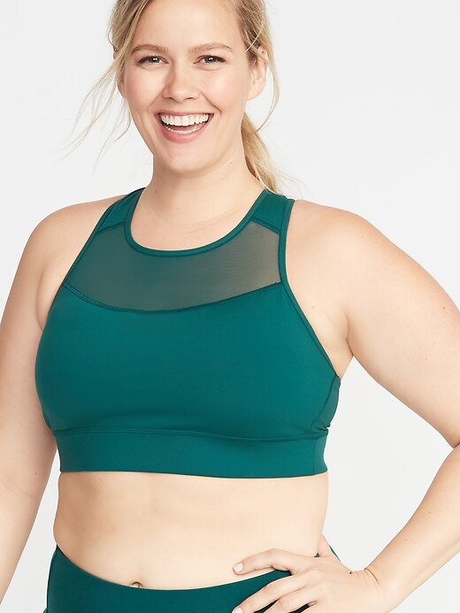 Image number 4 showing, Medium Support High-Neck Plus-Size Sports Bra