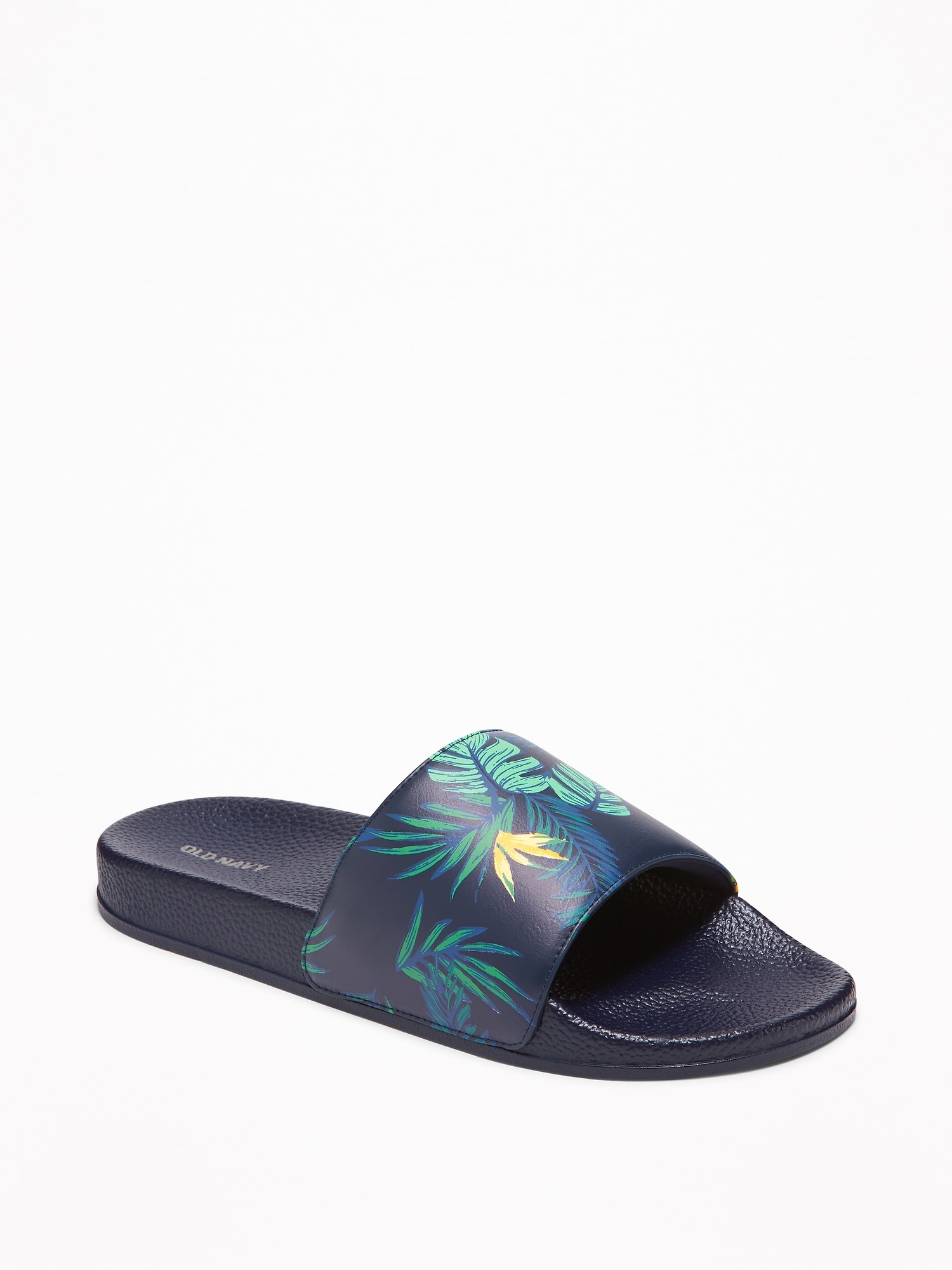 FauxLeather Pool Slide Sandals Old Navy