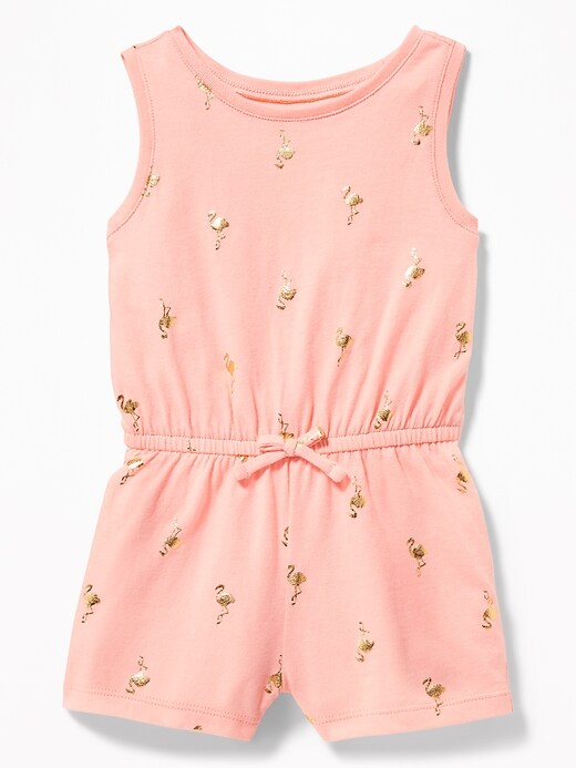 View large product image 1 of 1. Printed Jersey Romper for Baby