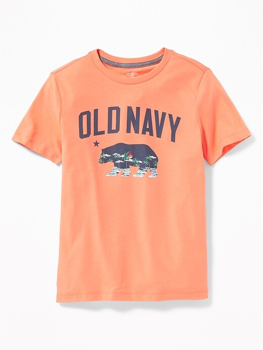 Logo-Graphic Crew-Neck Tee For Boys | Old Navy