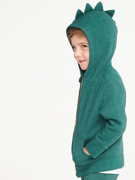 View large product image 1 of 1. Critter Zip Hoodie for Toddler Boys