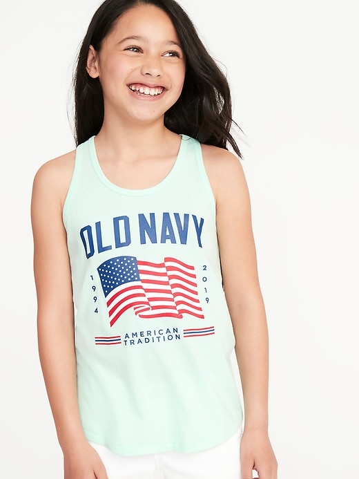 View large product image 1 of 1. 2019 Flag-Graphic Tank for Girls