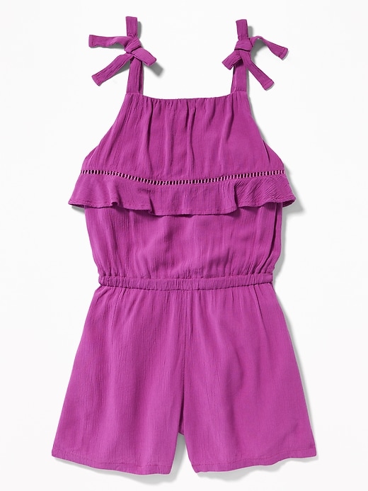 View large product image 1 of 1. Ruffled Bodice Romper for Girls