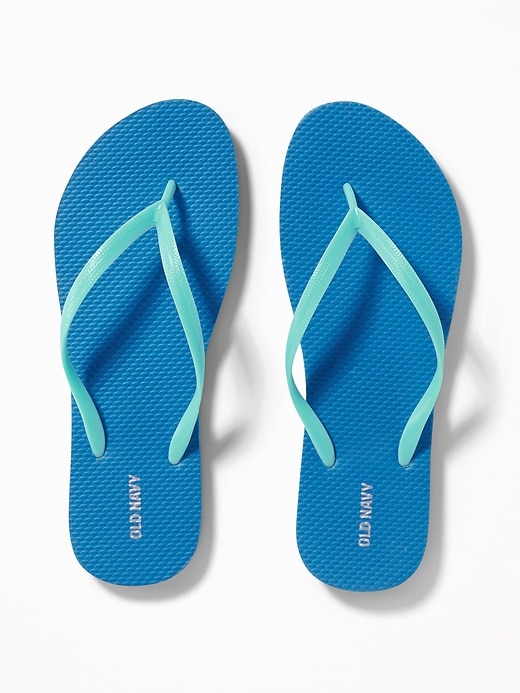 View large product image 1 of 1. Pop-Color Flip-Flops for Women