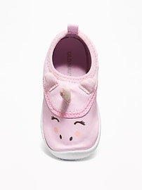 View large product image 4 of 4. Unicorn Critter Swim Shoes For Toddler Girls