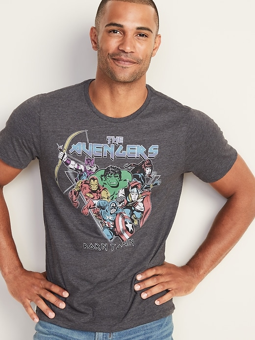 Image number 1 showing, Marvel&#153 The Avengers "Born to Win" Tee