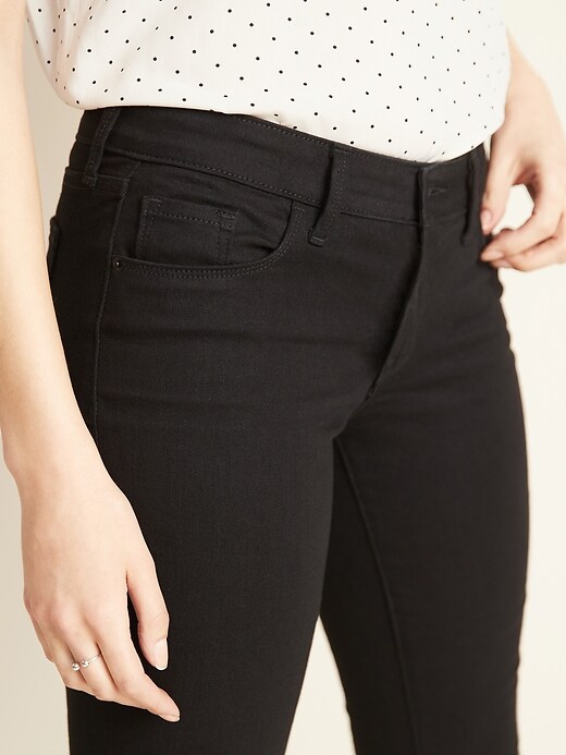 Image number 4 showing, Low-Rise Pop Icon Skinny Black Jeans for Women