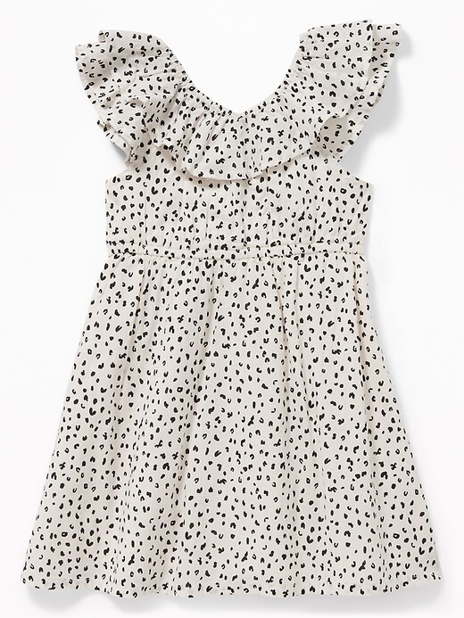 View large product image 2 of 3. Printed Double-Ruffle Fit & Flare Dress for Toddler Girls