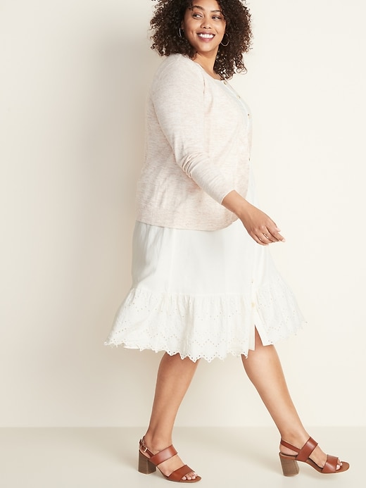 Image number 3 showing, Plus-Size Short Open-Front Sweater