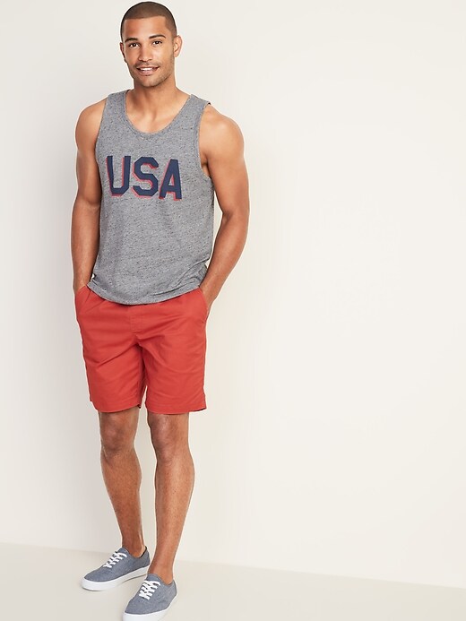 Image number 3 showing, "USA" Graphic Soft-Washed Tank