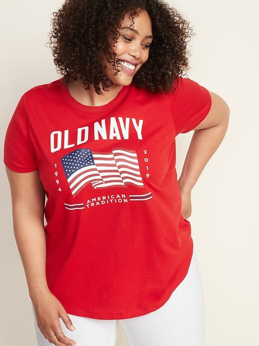 Old Navy Everywear Plus-Size Flag-Graphic Tee | Shop Your Way: Online Shopping & Earn Points on ...