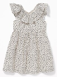 View large product image 3 of 3. Printed Double-Ruffle Fit & Flare Dress for Toddler Girls