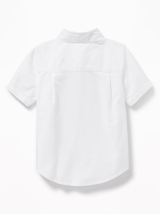 View large product image 2 of 4. Short-Sleeve Oxford Pocket Shirt for Toddler Boys